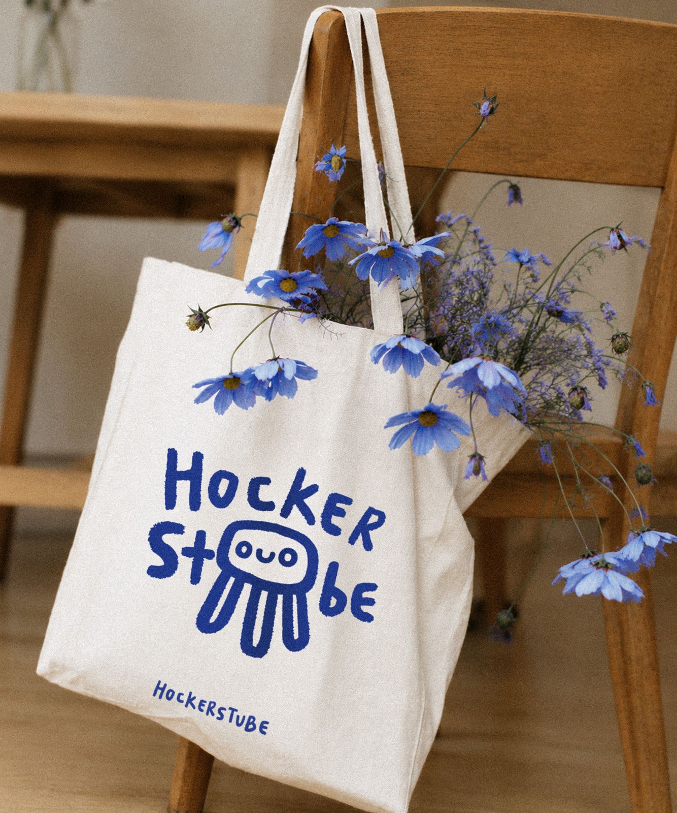 Hockerstube Tote Bag — kompaktes Logo